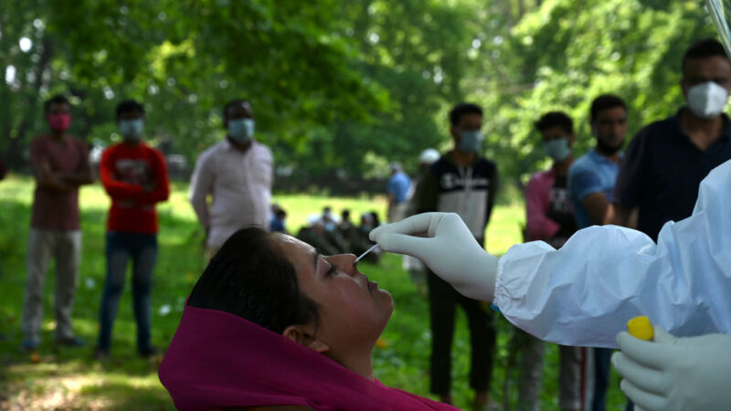 印度新增逾9800人染疫 单日确诊再创新高