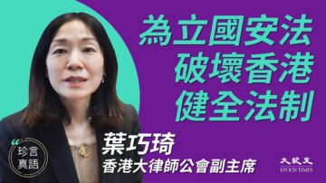 【珍言真語】葉巧琦：立國安法破壞香港健全法制