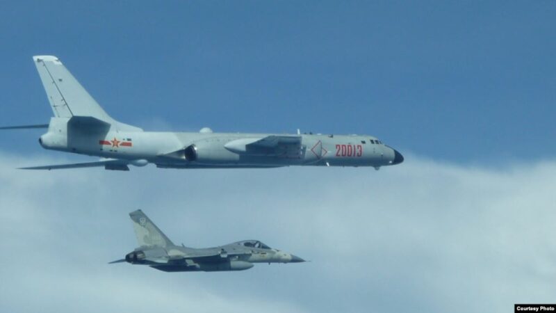 中共军机一周3次闯入台湾空域 3度被驱离