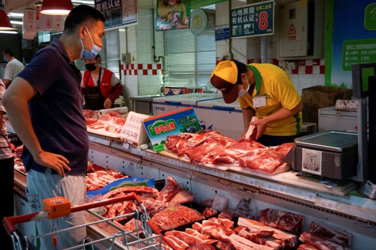大陸豬肉價格連漲六週 洪水令豬價雪上加霜