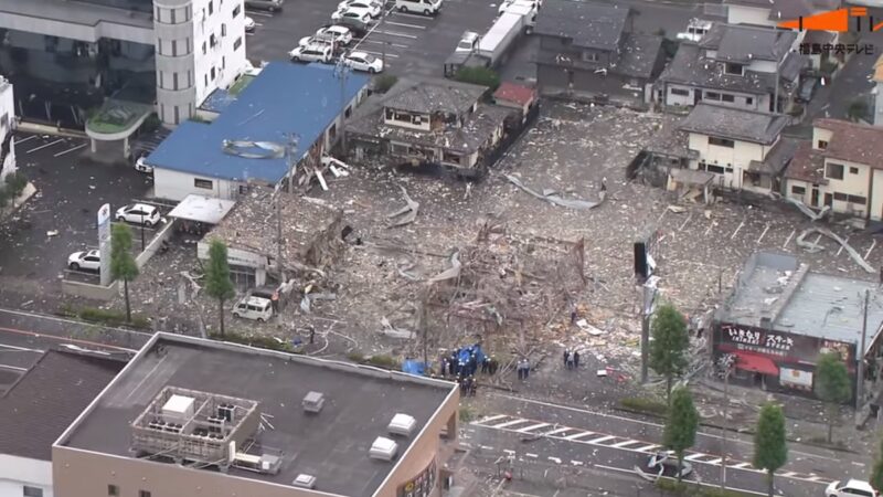 餐廳爆炸幾夷為平地 日本郡山市已知釀1死17傷