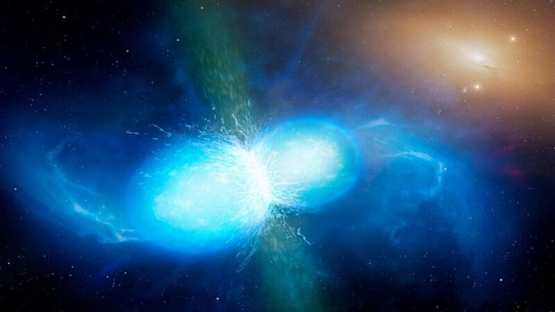 地球上大多數重金屬來源於爆炸的中子星？那地球的來源~~