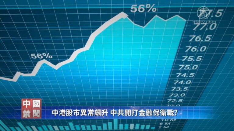 【禁聞】中港股市異常飆升 國家隊進入打金融保衛戰?
