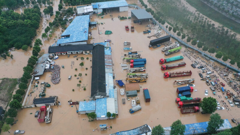 中國多地洪災因水庫洩洪造成河湖潰口 　