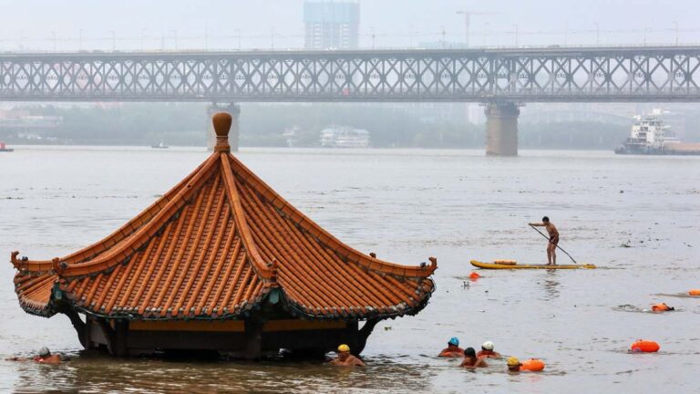 三峽洩洪 長江從洞庭湖到上海水位全超警戒線