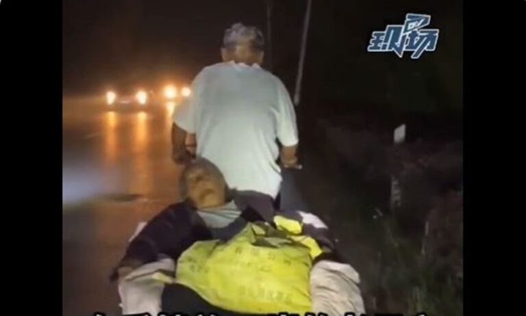 安徽洩洪 七旬老人蹬三輪拉九旬老母連夜逃命（視頻）