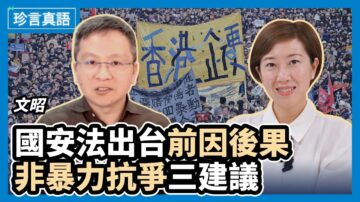 【珍言真語】文昭：港人非暴力抗爭三建議