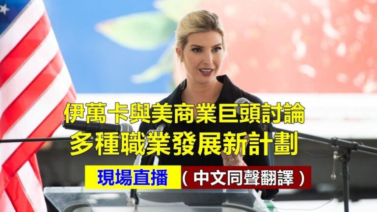【重播】伊萬卡與美商業巨頭討論新計劃（同聲翻譯）