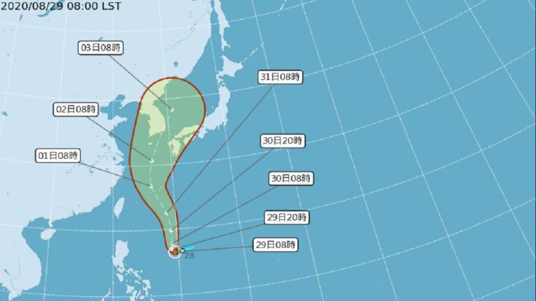 颱風梅莎快速增強或超過巴威 預估朝韓國移動