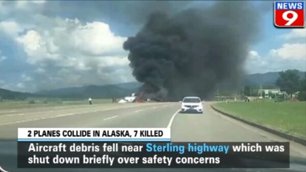 小飞机空中相撞 阿拉斯加7人罹难包括州议员