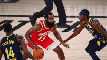 NBA哈登准大三元无用 火箭2连败