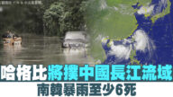 哈格比將撲中國長江流域 韓國暴雨至少6死