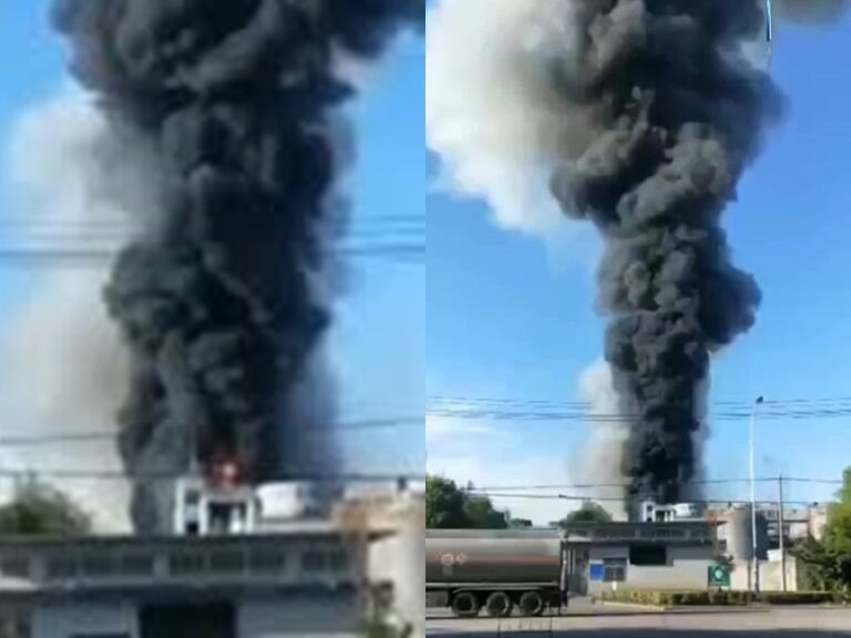 「蘑菇雲」直衝雲霄 湖北仙桃化工廠大爆炸