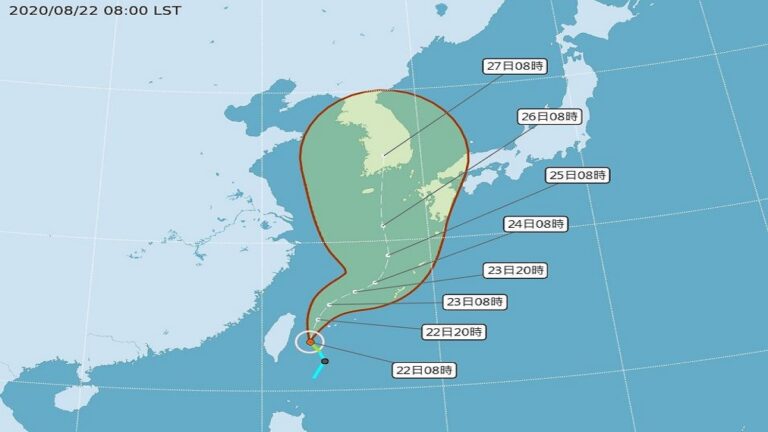 颱風巴威形成遙指韓國 台灣今上午發海警