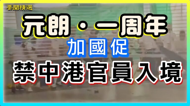 元朗事件一周年 加國議員促禁中港官員入境