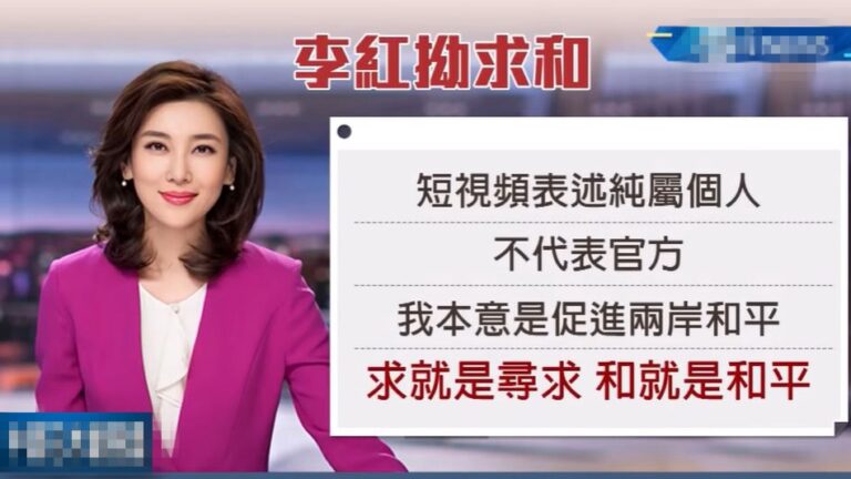 戰狼得罪國民黨 央視女主持「求和」越描越黑
