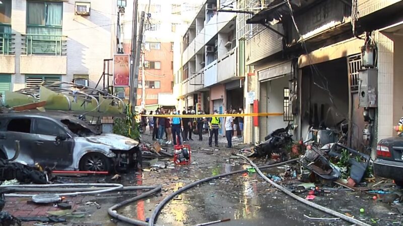 台中东海商圈气爆疑人为 火球冲对街酿4死1伤