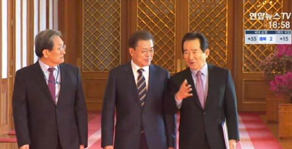 韩国总理与总统才会面 总理府官员传染疫
