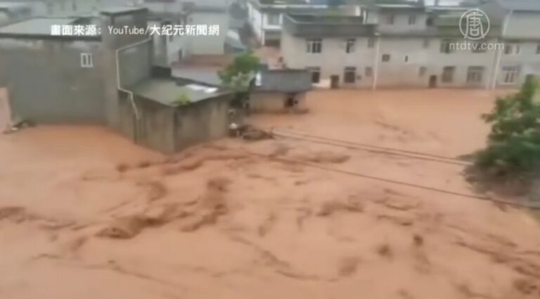四川邛崍市特大洪災 民曝洩洪沒通知