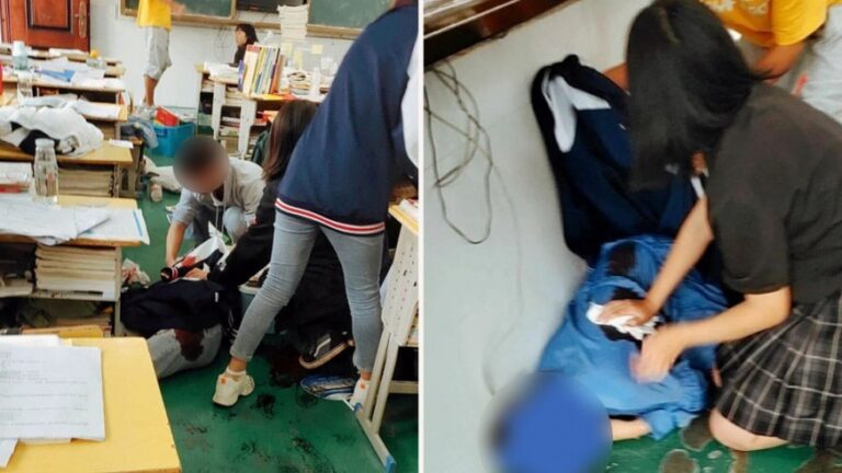 校園血案 湖北少年帶刀上課 捅死二女生