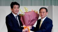 一如意料 「令和大叔」菅義偉當選日本自民黨總裁