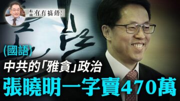 【有冇搞错】中共的“雅贪”政治 张晓明一字卖470万