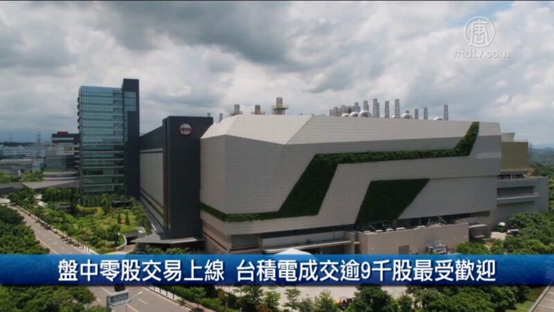 盤中零股交易上線 台積電成交逾9千股最受歡迎