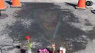 圣母粉笔画像13年后重现 墨西哥民众直呼神迹