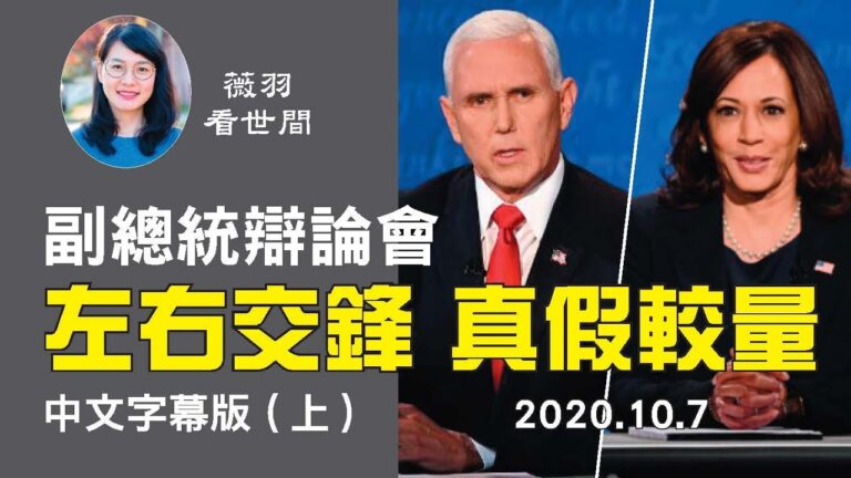 【中文字幕 上】副總統辯論會，候選人作風迥異，別具看點