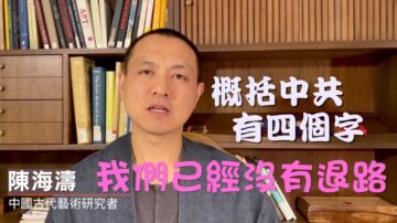 【訪談】古藝術研究員陳海濤 從⼈文⻆度抨中共