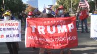 加州民眾支持川普 抗議大選舞弊