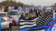 挺川车队从加州驶向华府 周末举行百万人大游行