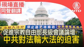 【重播】促进宗教自由部长级会议论坛: 中共对法轮大法的迫害