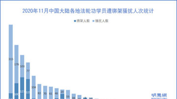 11月份 逾兩千法輪功學員遭中共綁架騷擾