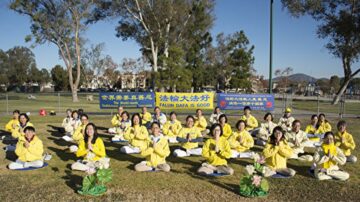 学炼法轮功身心受益 圣地亚哥修炼者谢师恩