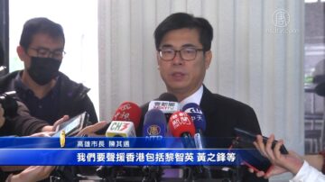 眾志三子遭捕 陳其邁：非常擔憂 要協助在台港人