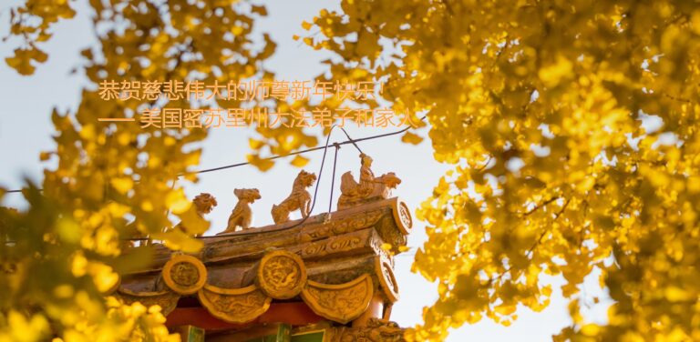 美國密蘇里州法輪功學員和家人 恭賀李洪志大師新年快樂！