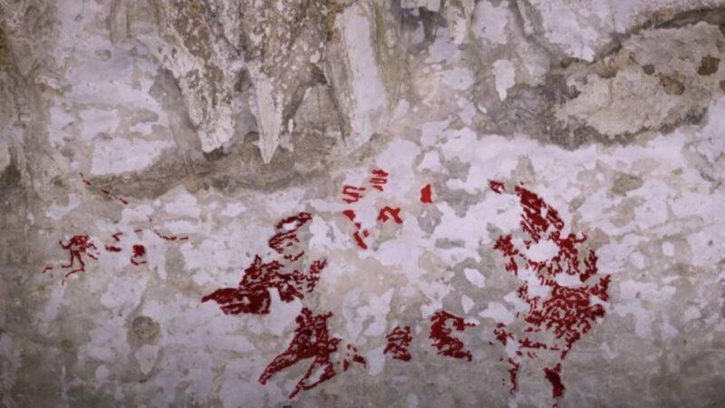 4萬年前的遠古洞穴壁畫 「半獸人」引發熱議