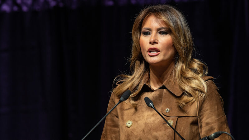 爱与和平美国第一夫人梅拉尼亚（Melania）告别演讲| 告别演讲| 特朗普| 白色的房子