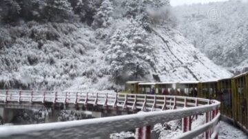 太平山蹦蹦車 遠眺太平山無敵雪景