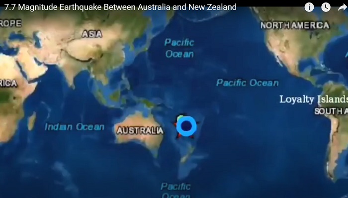 7.7强震袭南太平洋海域 引发小型海啸