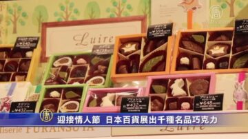 迎接情人节  日本百货展出千种名品巧克力