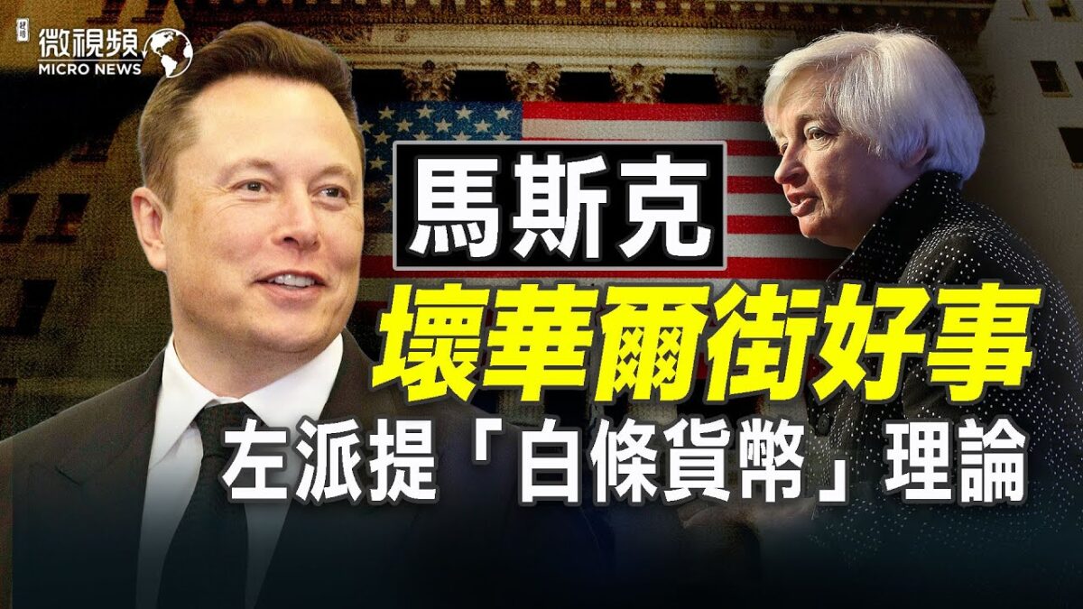 【微视频】耶伦打击比特币 马斯克成华尔街眼中钉 西方左派提出白条货币理论
