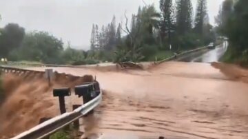 25年来罕见大雨 夏威夷毛伊岛水坝溃决