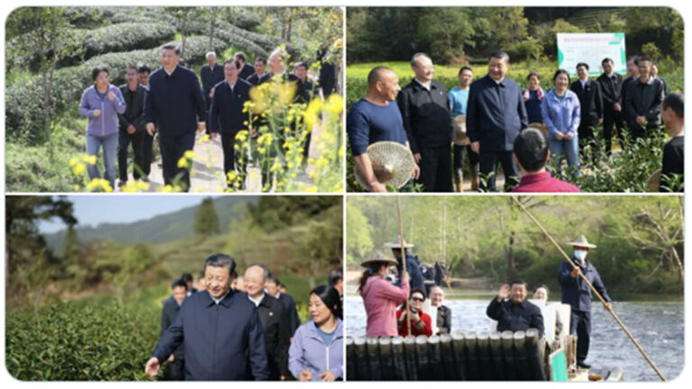 習近平攜妻遊福建 「一小撮民眾」被圈起來(視頻)