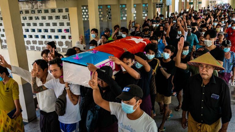 7歲女童被緬軍槍殺 緬甸發起無聲罷工避免流血