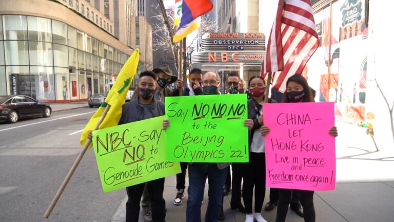 聚焦中共種族滅絕罪行 紐約人抵制NBC直播北京冬奧