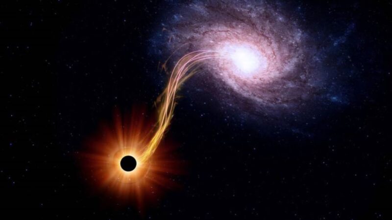 宇宙惊现一颗超大质量黑洞在高速穿行 横扫一切