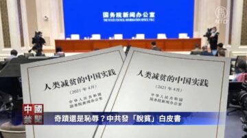 【禁聞】奇蹟還是恥辱？ 中共發「脫貧」白皮書