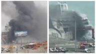 中国豪华邮轮突然爆炸 浓烟猛窜画面吓人(视频)